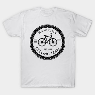 Hawkins Cycling Team III - White - Funny T-Shirt